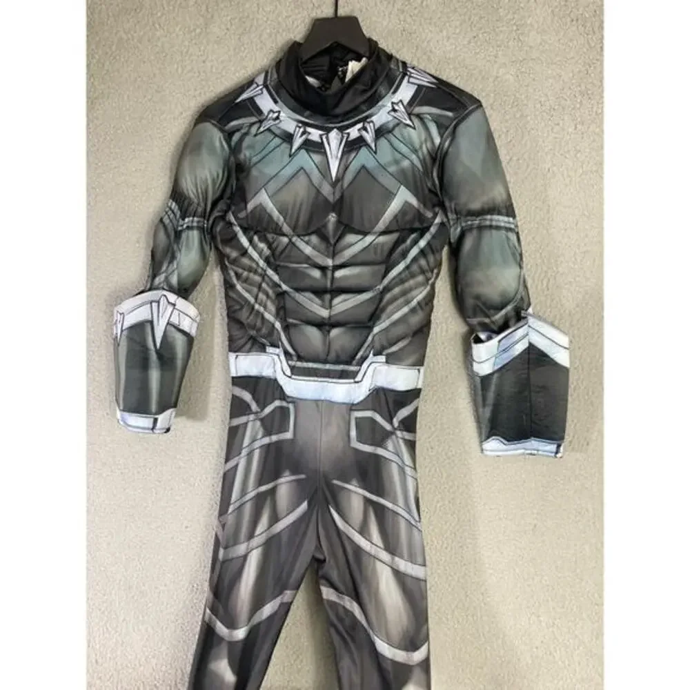 Marvel Black Panther Kids Costume Bodysuit Unisex Size L Superhero‎ Halloween - Picture 9 of 12